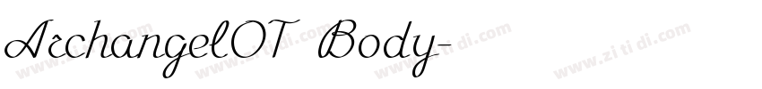 ArchangelOT Body字体转换